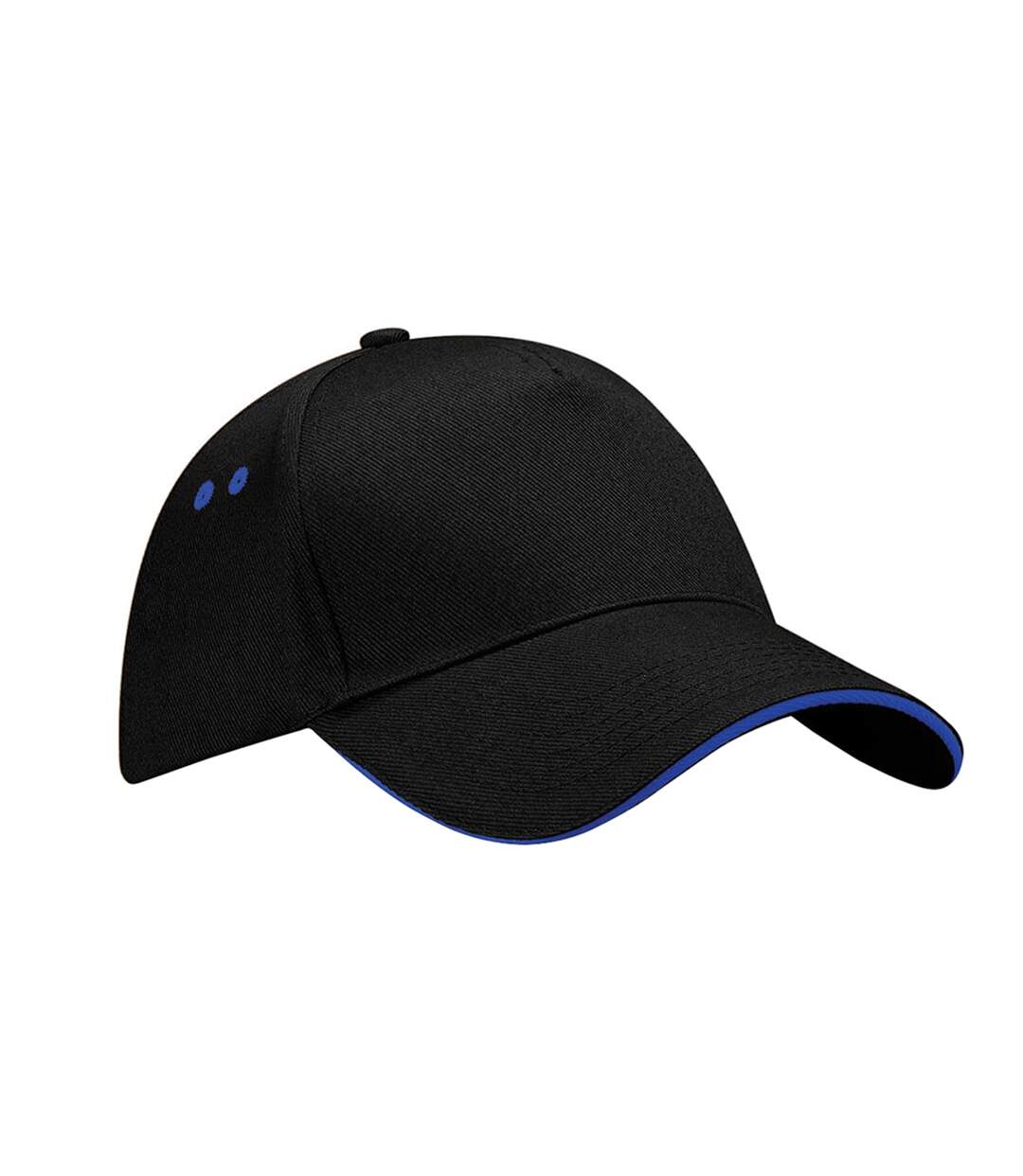 Beechfield - Casquette 100% coton - Adulte unisexe (Noir/Bleu roi vif) - UTRW222