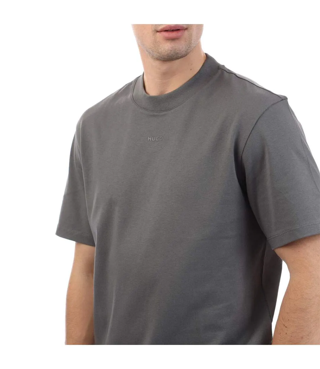 T-shirt Motif/style Logo Imprimé Dapolino Homme Gris Hugo-4