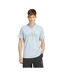T-shirt Linear Graphic Homme Bleu Adidas-1
