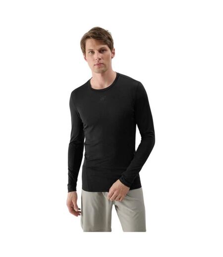 T-shirt Manches Longues Wss25tflom372 Homme Noir 4F