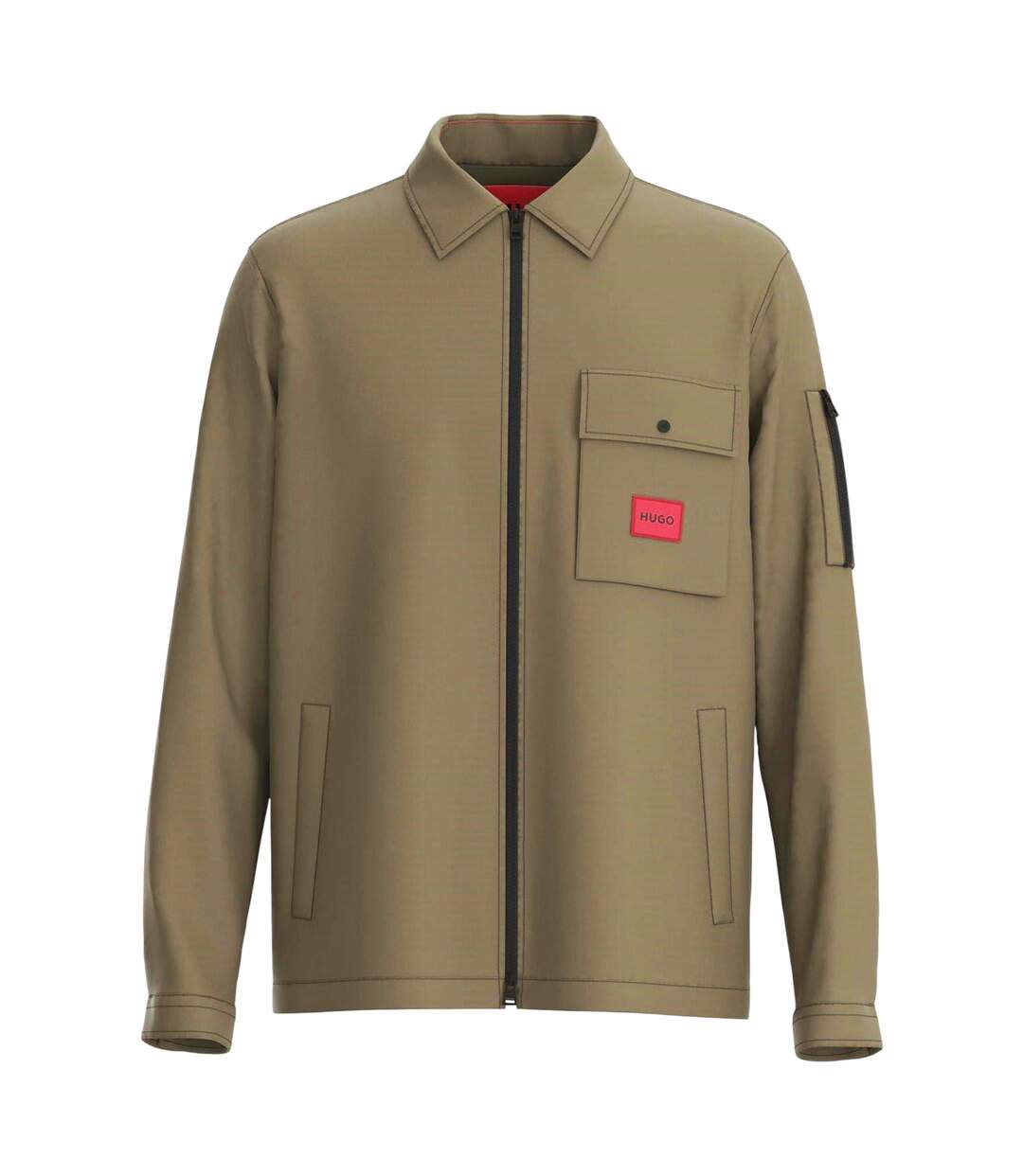 Surchemise Motif/style Logo Homme Vert Hugo-1