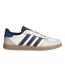 Womens/ladies Breaknet 3 Stripes Leather Trainers White Blue Adidas-1