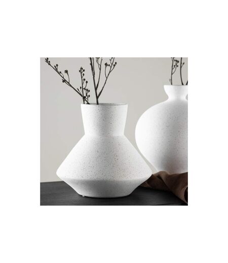 Vase Design Rellis 22cm Blanc