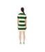Womens/ladies French Made Polo Shirt Dress Cream Dark Green Lacoste-2