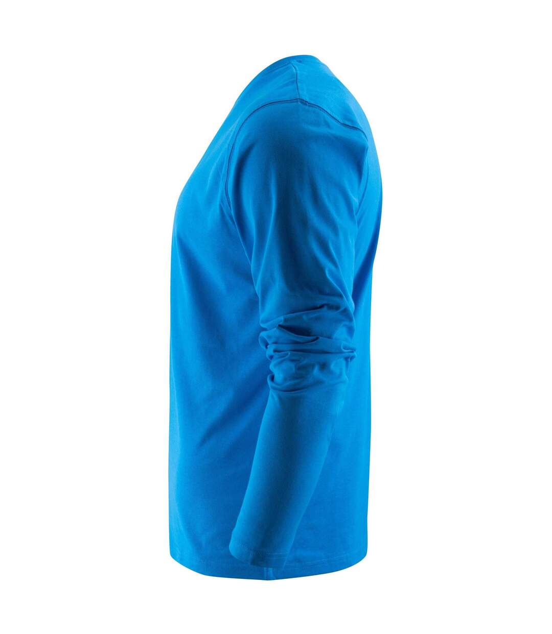 T-shirt Manches Longues Heavy Homme Bleu Océan Printer-3