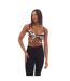 Womens/ladies Zebra Print Bralette White Black Off White-3
