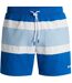 Mens Rico Stripe Swim Shorts Medium Blue Boss-2