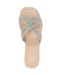 Womens/ladies Lo Lavenham Flat Slide Silver Dune London-3