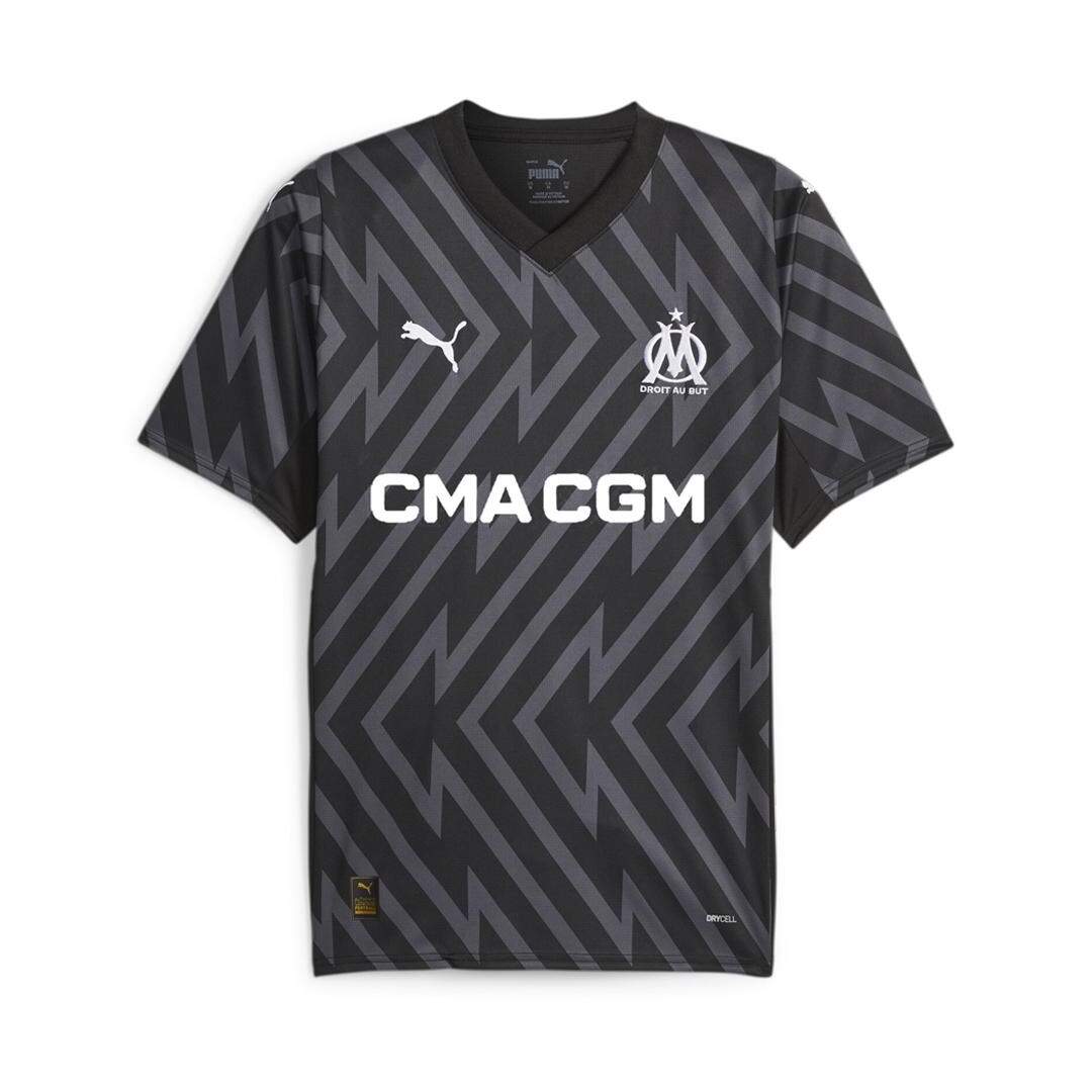 OM Maillot de Gardien Noir Homme Puma Gk Jersey Replica 771360-97 - L-1