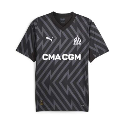 OM Maillot de Gardien Noir Homme Puma Gk Jersey Replica 771360-97 - L