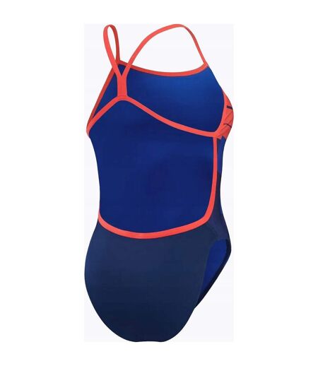 Maillot De Bain 1 Pièce Placement Femme Bleu Rouge Speedo