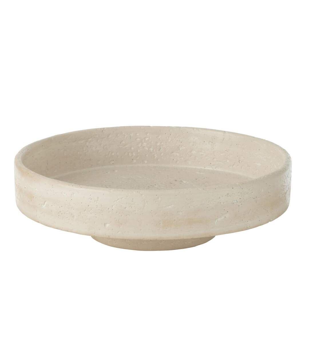 Plateau Déco en Ciment Olina 33cm Crème-1