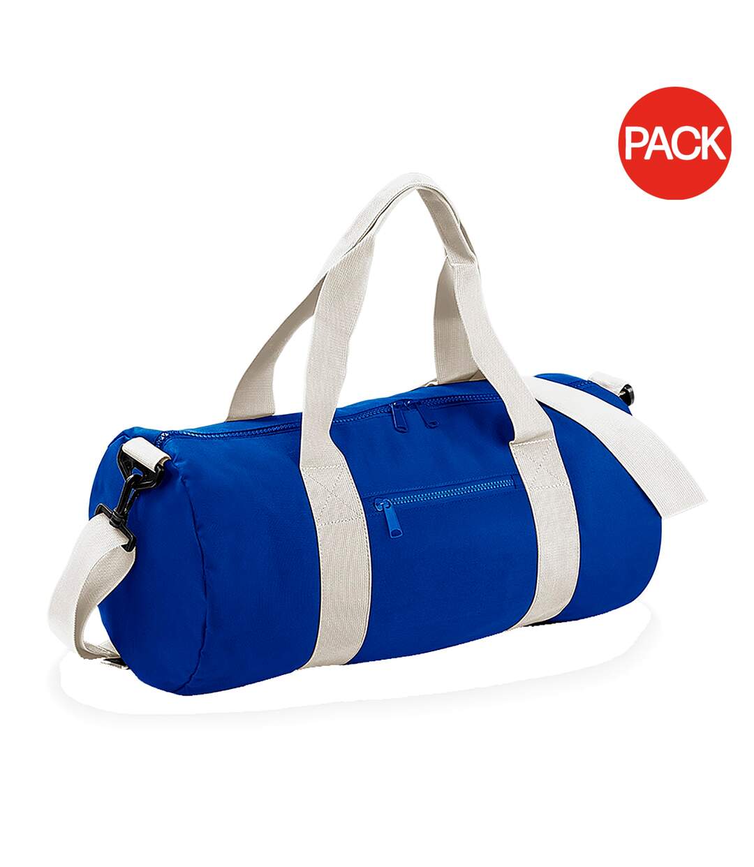 Lot de 2  Sac de voyage 20 litres taille unique bleu roi/blanc cassé Bagbase-1