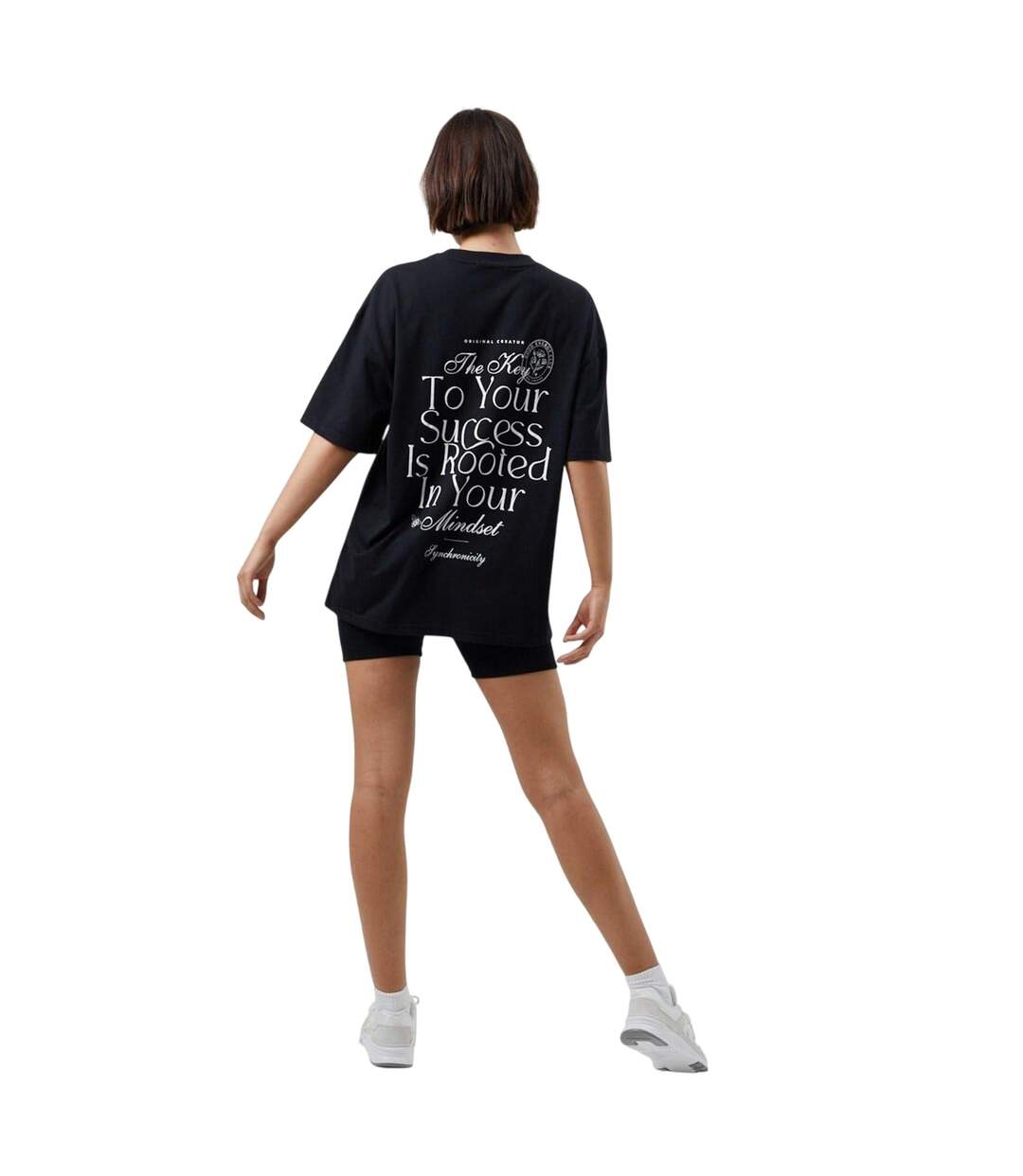 T-shirt Mindset Femme Noir Vif Original Creator-3