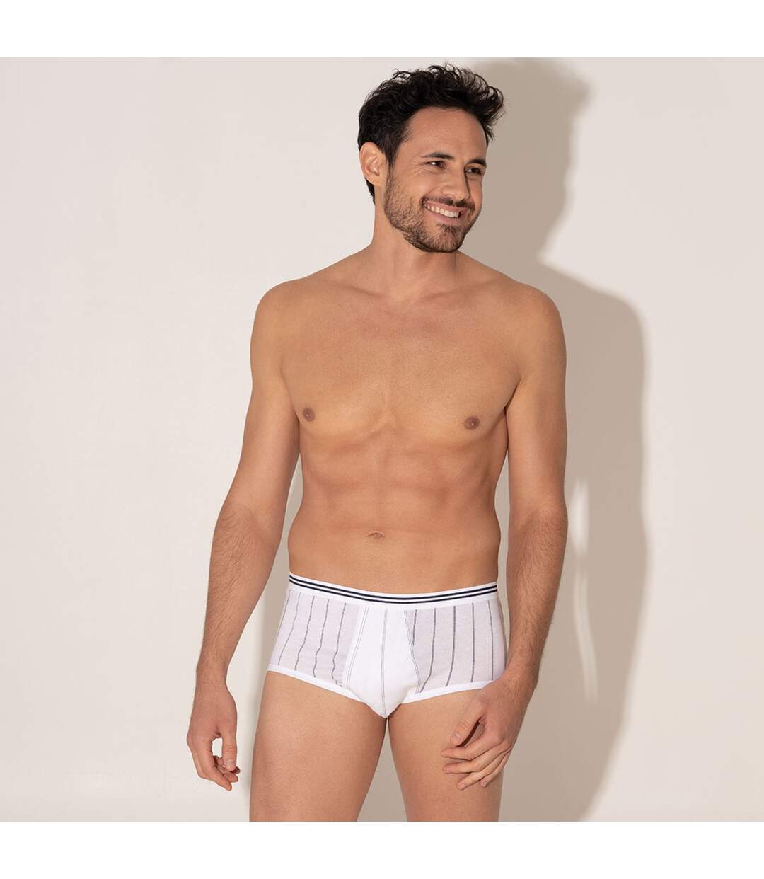 Slip taille haute ouvert Coton mercerisé