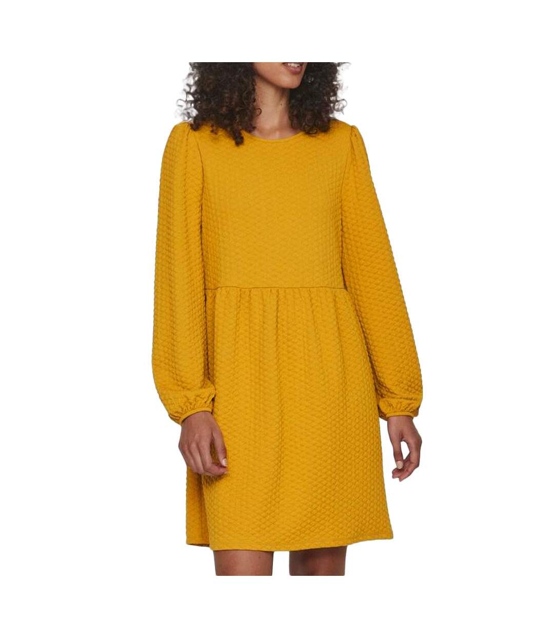 Robe Jaune Femme Vila Tructia - L-1