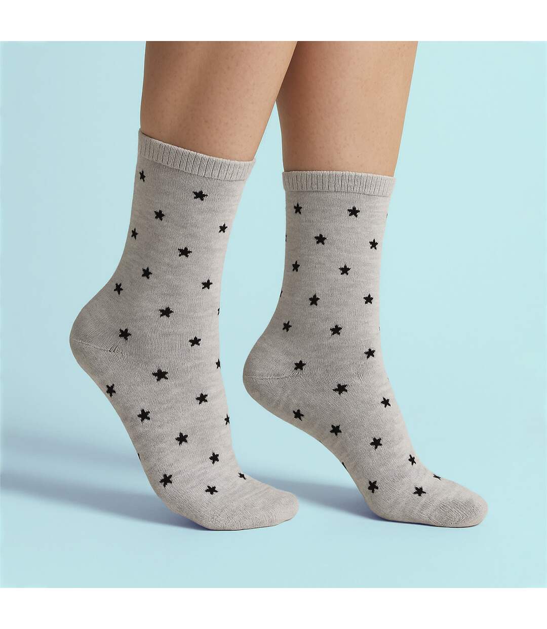 Sock Snob - 3 Paires de Chaussettes Femme Fantaisie Étoiles en Coton Douces-4