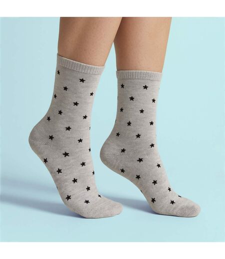 Sock Snob - 3 Paires de Chaussettes Femme Fantaisie Étoiles en Coton Douces