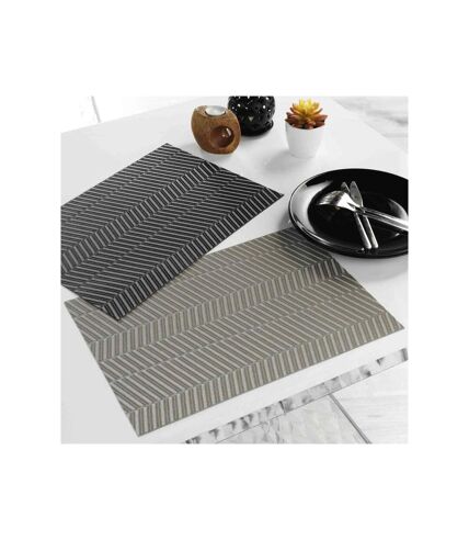 Set de Table Lizia 30x45cm Noir & Blanc