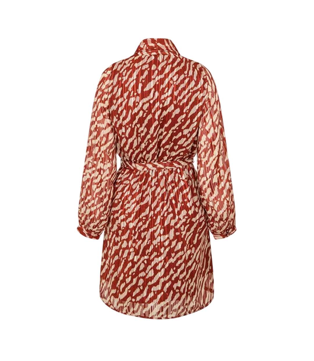 Robe Portefeuille Rie Femme Rouge Foncé Vero Moda-3