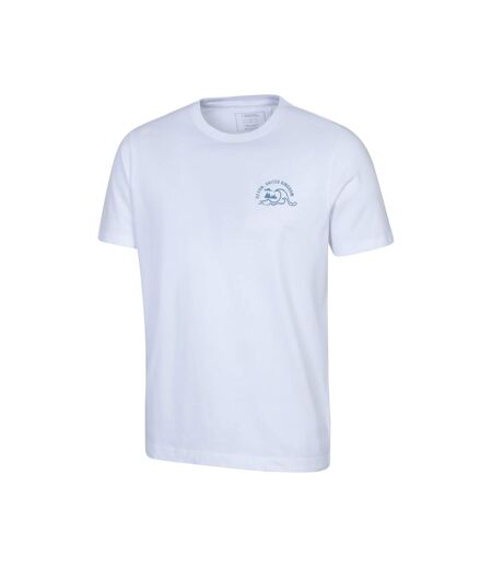 T-shirt Manches Courtes Motif/style Graphique Devon Homme Blanc Mountain Warehouse