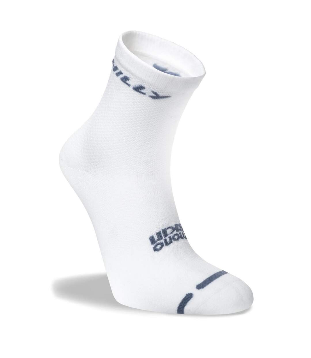 Socquettes Homme Blanc Gris Hilly-4