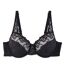 Soutien-gorge à armatures bonnet C, D et E noir Duchesse