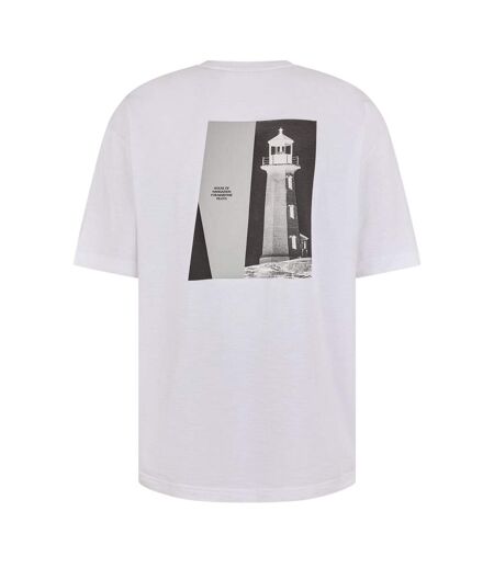 T-shirt Motif/style Imprimé Graphique Orange Homme Blanc Boss