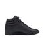 Womens/ladies Freestyle Leather High Tops Black Reebok-1