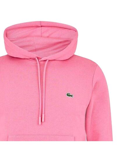 Mens Casual Pullover Hoodie Pink Lacoste