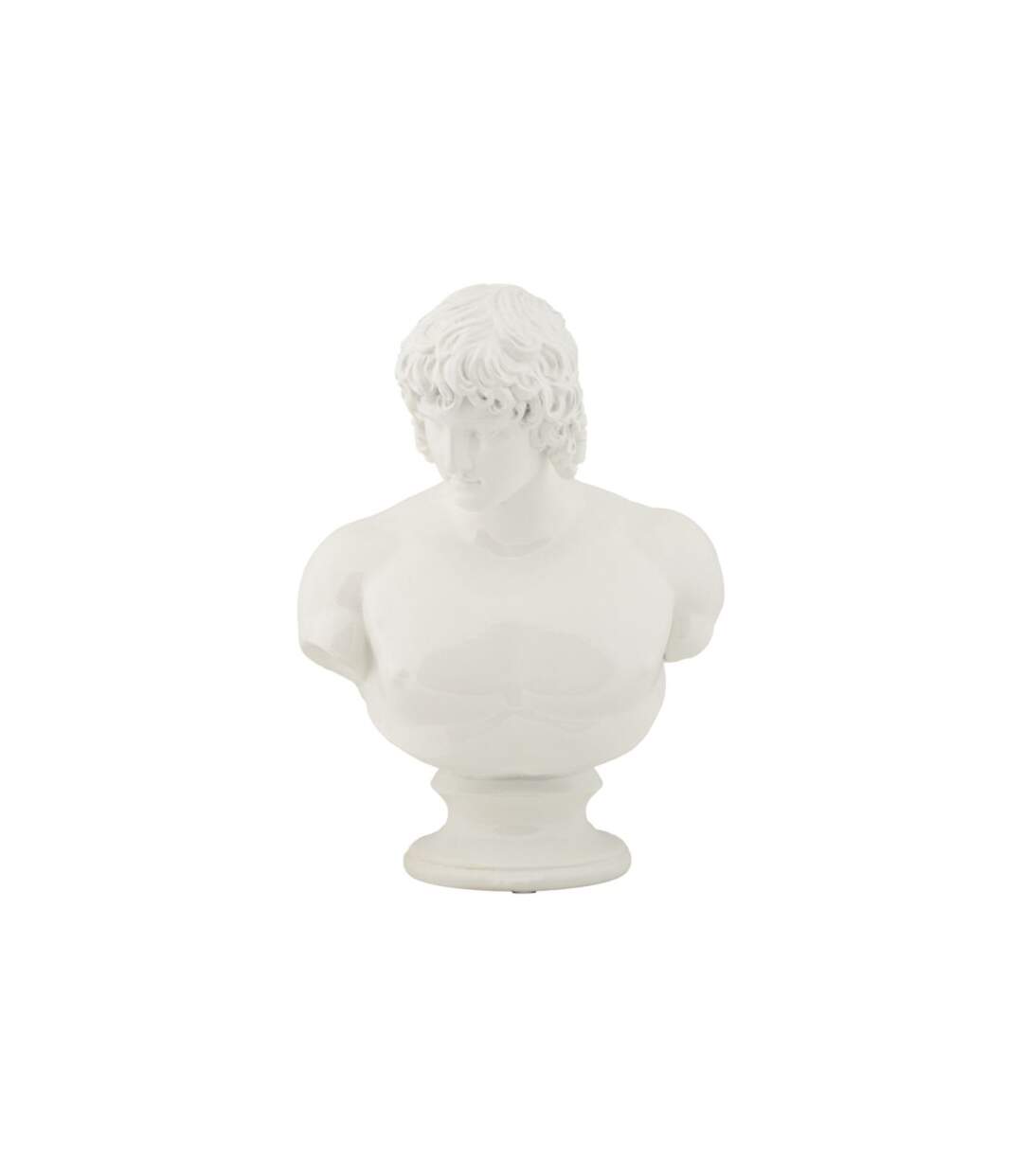 Buste Homme en Résine Centurion 25cm Blanc-2