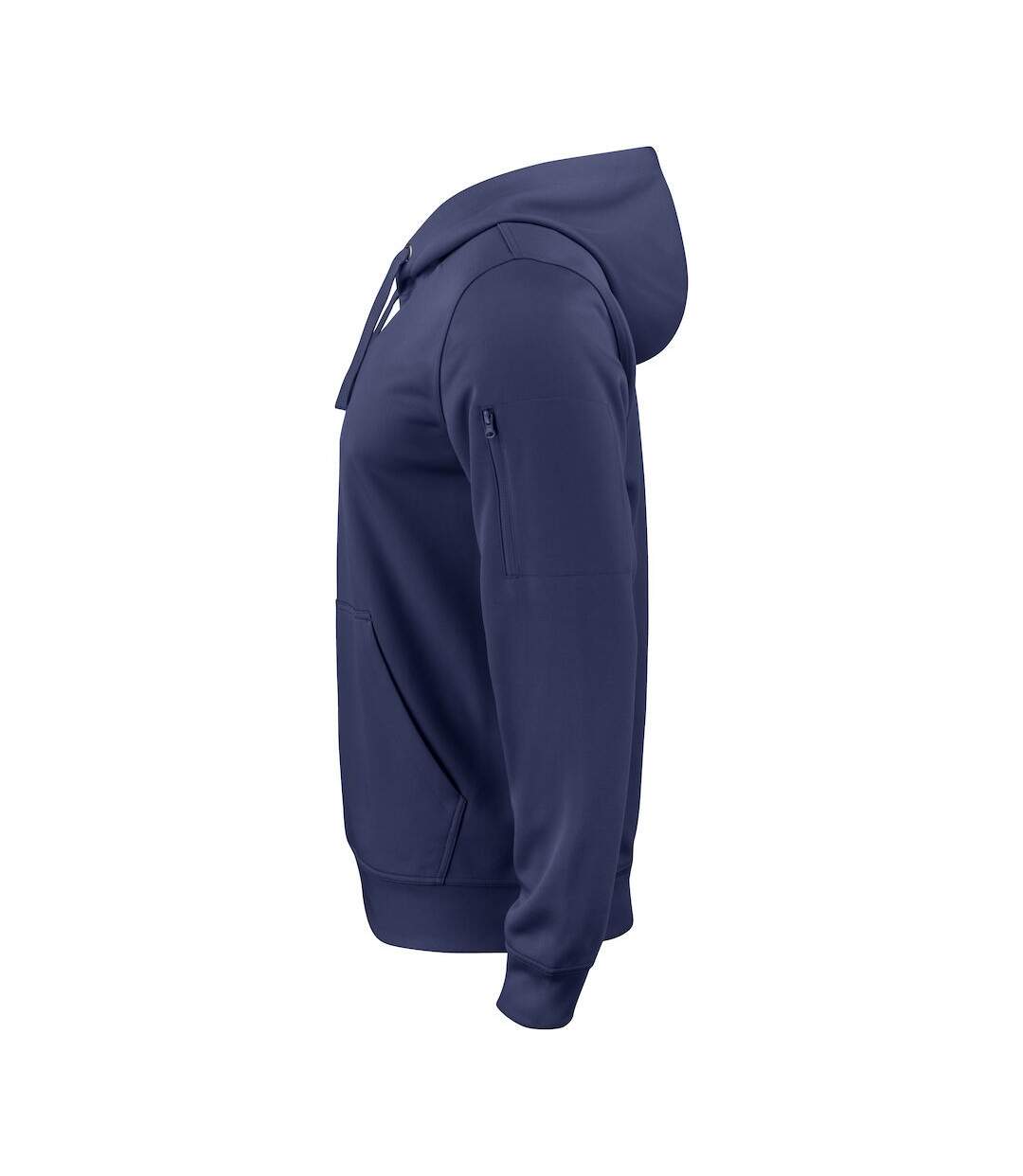 Sweat À Capuche Basic Adulte Bleu Marine Foncé Clique-3
