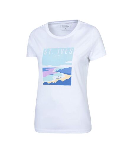 Womens/ladies St Ives Short-sleeved T-shirt White Mountain Warehouse