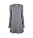 Robe Pull Motif/style Maille Torsadée Femme Charbon Chiné Jack Wills-2