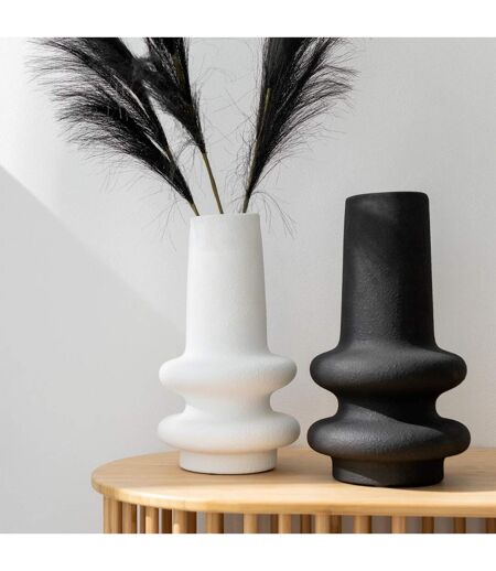Vase Déco en Argile Lyra 39cm Blanc