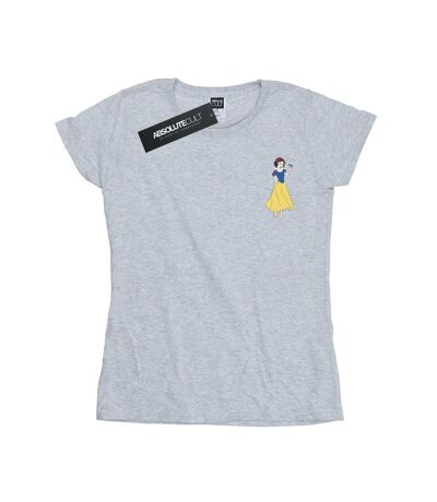 Disney Princess Womens/Ladies Snow White Chest Cotton T-Shirt (Sports Grey) - UTBI36977