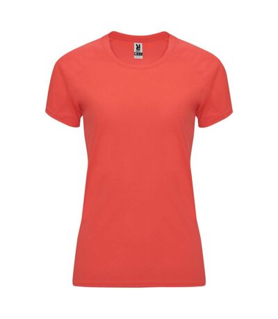 T-shirt bahrain femme corail fluo Roly