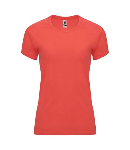 T-shirt bahrain femme corail fluo Roly