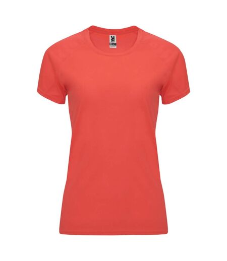 T-shirt bahrain femme corail fluo Roly