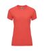 T-shirt bahrain femme corail fluo Roly