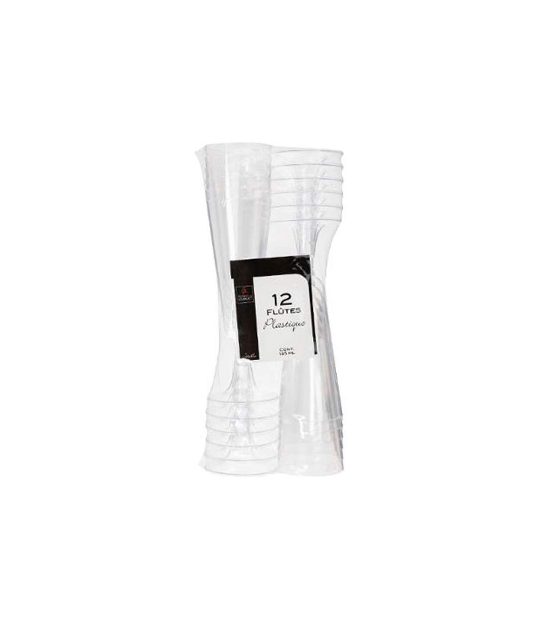Lot de 12 Flûtes à Champagne Réutilisable 15cl Transparent-2