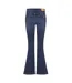 Womens/ladies Denim Flared Jeans Mid Blue Biba-3