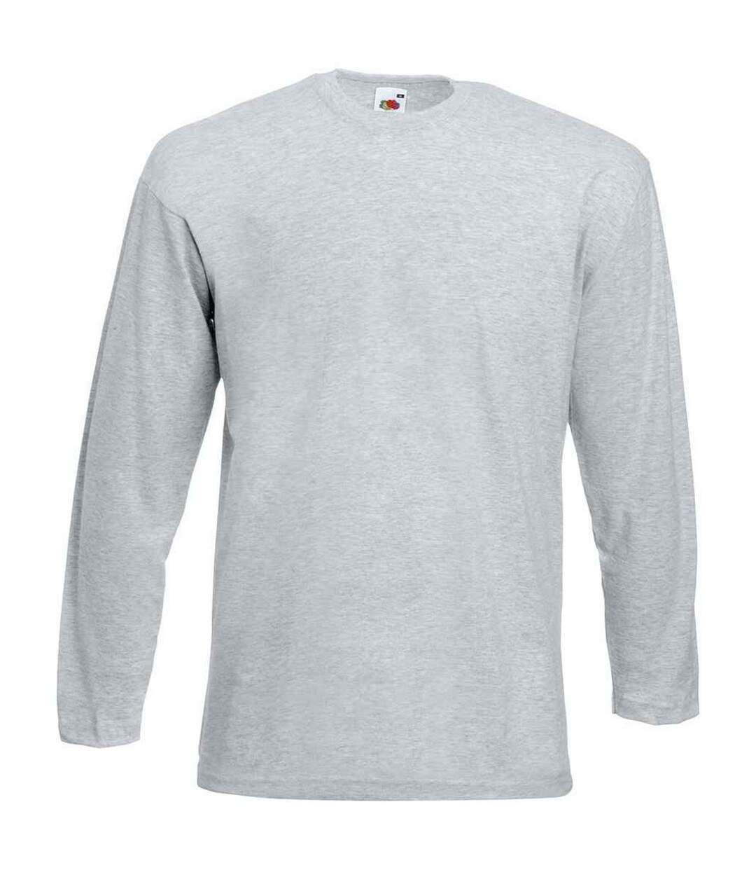 T-shirt Valueweight Adulte Gris Chiné Fruit Of The Loom-1