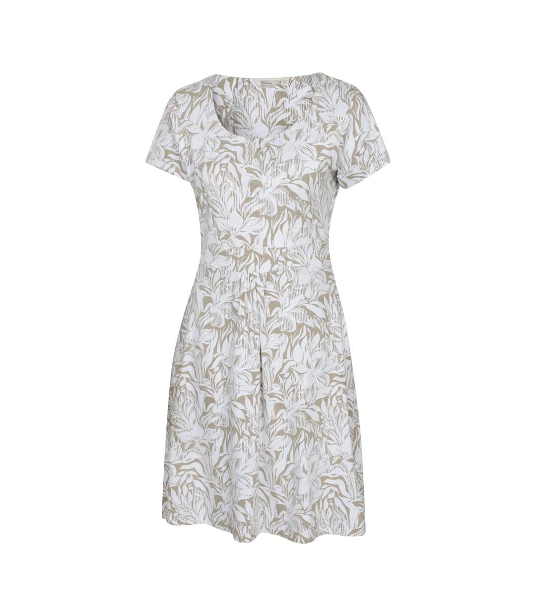 Womens Lightweight Short-sleeved Dress Beige Mountain Warehouse-4