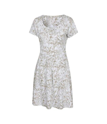 Womens Lightweight Short-sleeved Dress Beige Mountain Warehouse