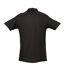 SOLS Mens Spring II Short Sleeve Heavyweight Polo Shirt (Black)