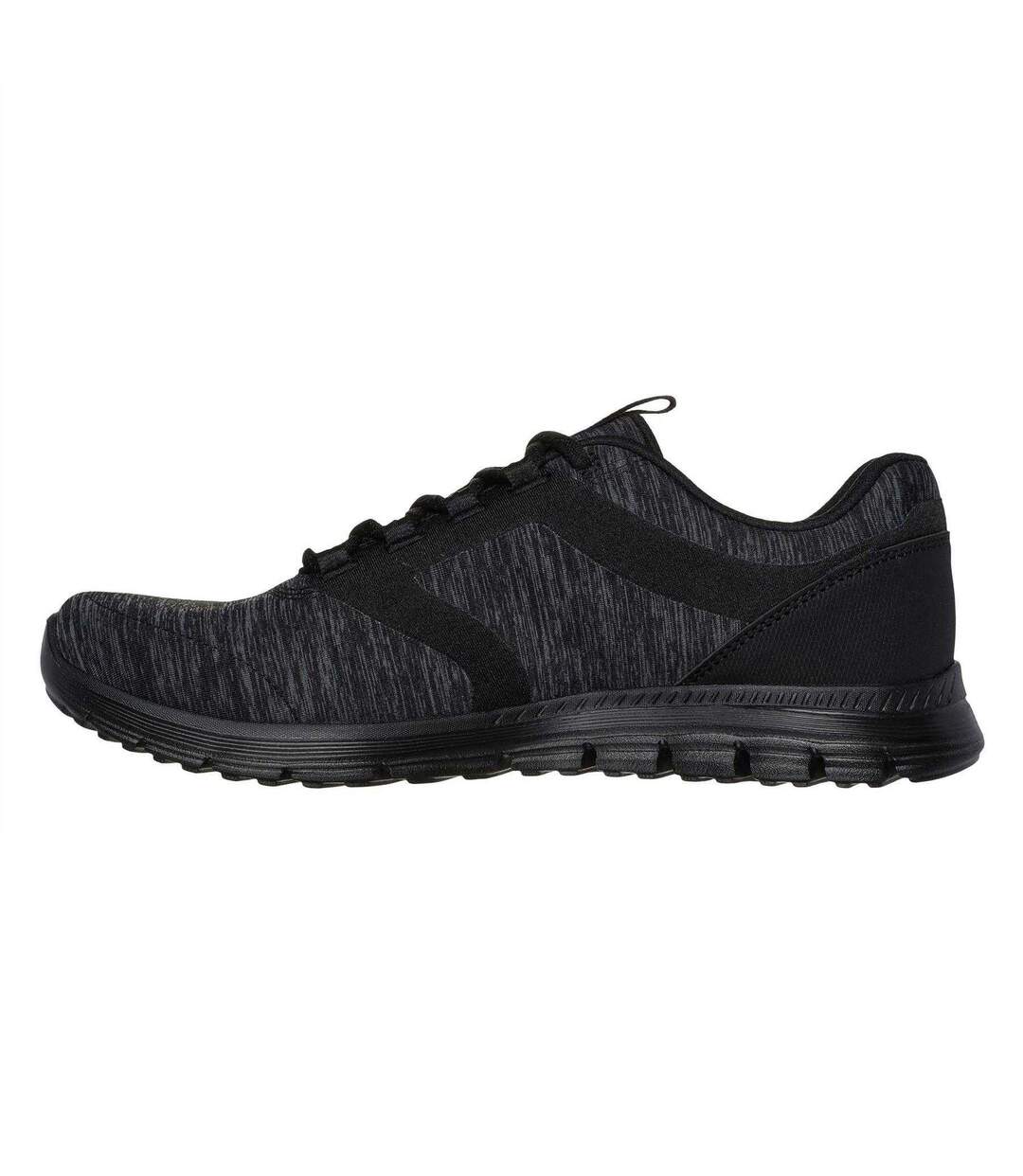 Womens/ladies Luminate Trainers Black Skechers-2