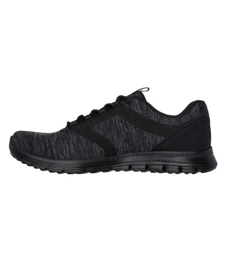 Womens/ladies Luminate Trainers Black Skechers