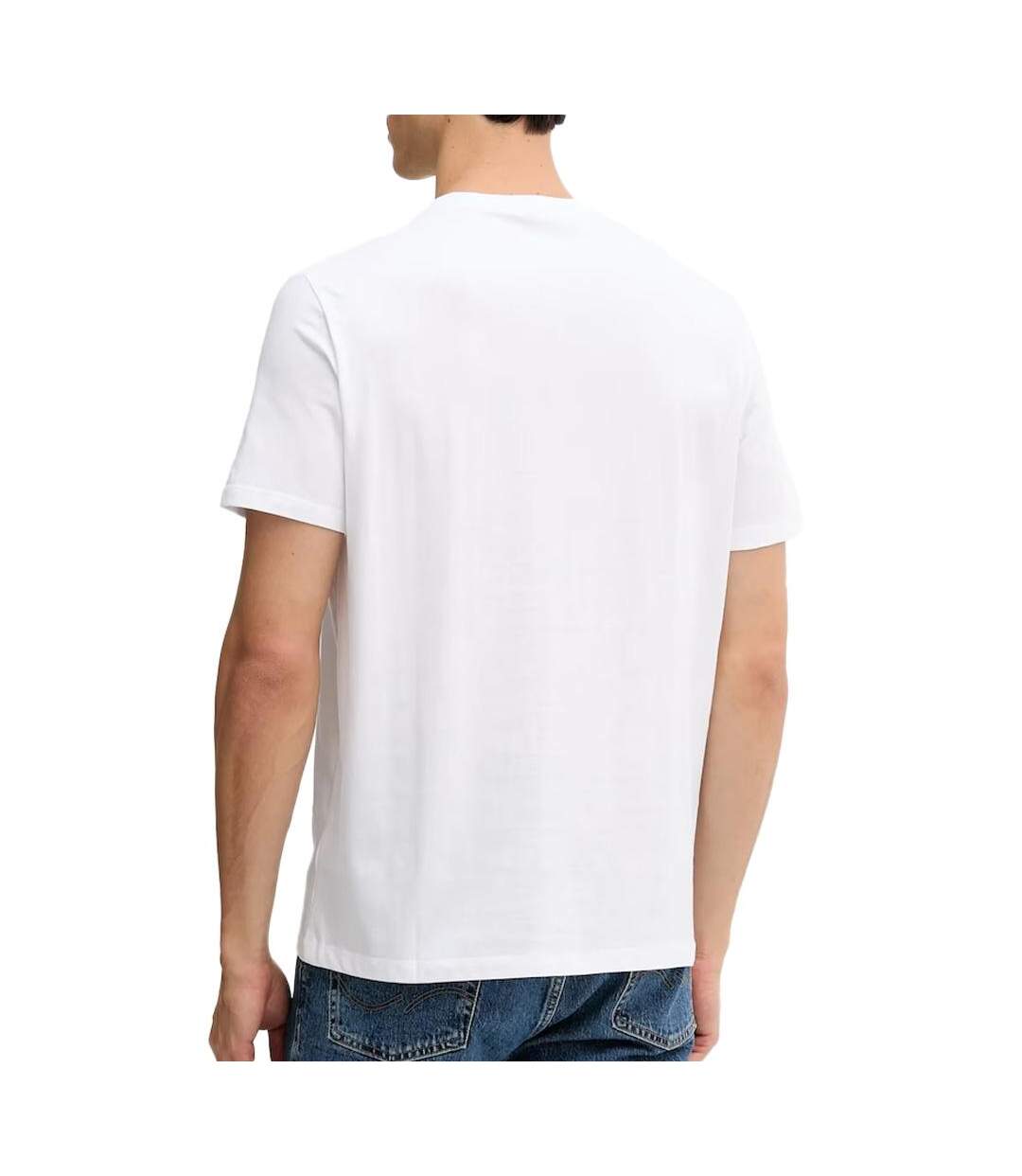 T-Shirt blanc homme calvin klein jeans ckny lv04rd816g-2