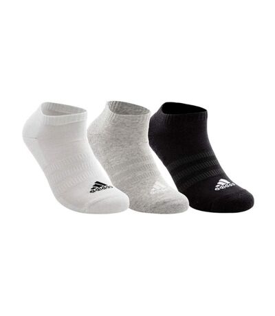 X3 Paires de Chaussettes Noir/Gris/Blanc Homme Adidas Low - 37/39